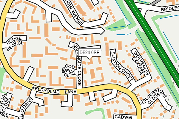 DE24 0RP map - OS OpenMap – Local (Ordnance Survey)