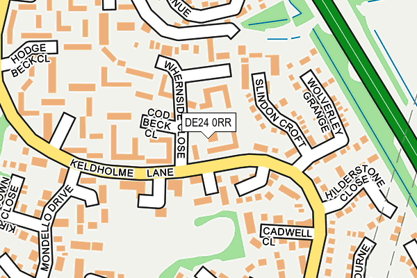 DE24 0RR map - OS OpenMap – Local (Ordnance Survey)