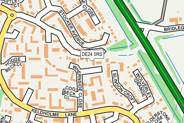 DE24 0RS map - OS OpenMap – Local (Ordnance Survey)