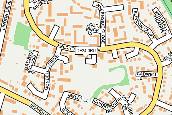 DE24 0RU map - OS OpenMap – Local (Ordnance Survey)