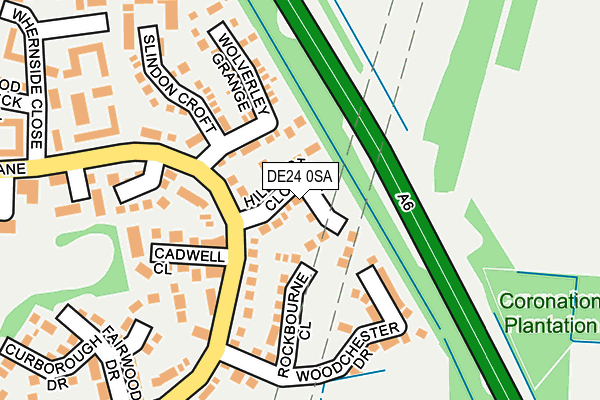 DE24 0SA map - OS OpenMap – Local (Ordnance Survey)