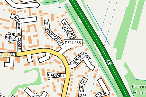 DE24 0SB map - OS OpenMap – Local (Ordnance Survey)