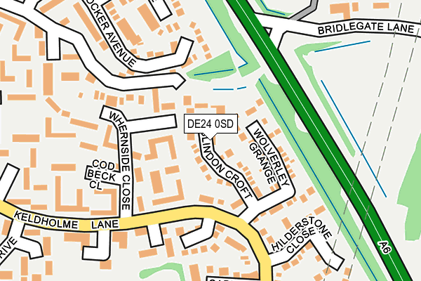 DE24 0SD map - OS OpenMap – Local (Ordnance Survey)