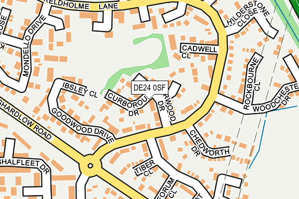 DE24 0SF map - OS OpenMap – Local (Ordnance Survey)