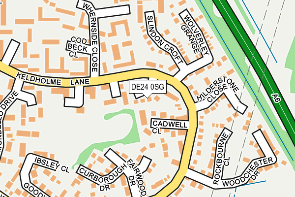 DE24 0SG map - OS OpenMap – Local (Ordnance Survey)