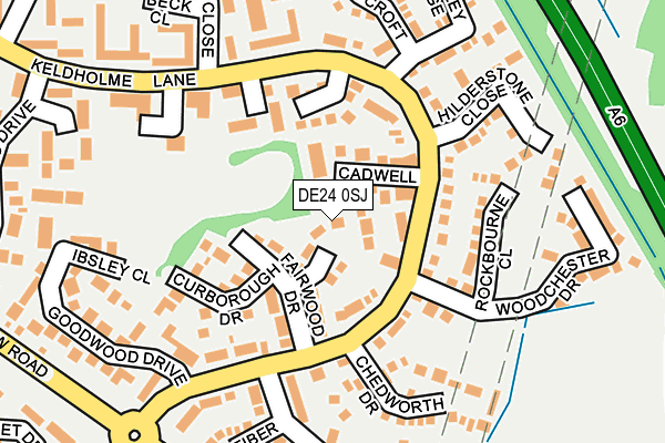 DE24 0SJ map - OS OpenMap – Local (Ordnance Survey)