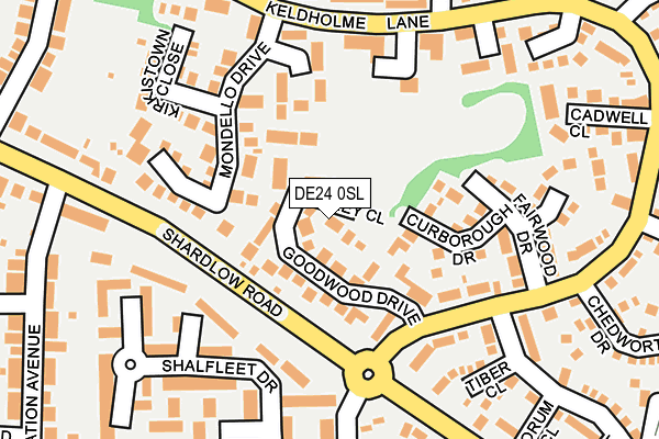 DE24 0SL map - OS OpenMap – Local (Ordnance Survey)