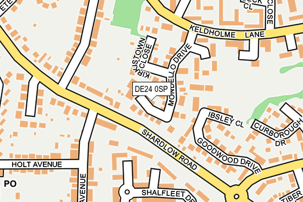 DE24 0SP map - OS OpenMap – Local (Ordnance Survey)