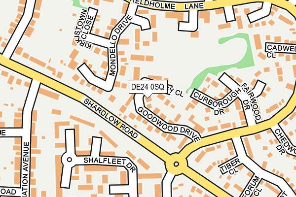 DE24 0SQ map - OS OpenMap – Local (Ordnance Survey)