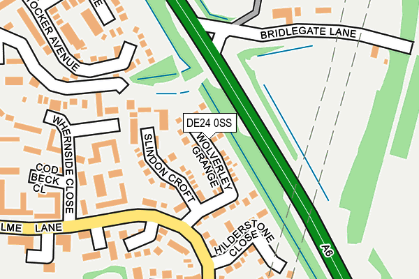 DE24 0SS map - OS OpenMap – Local (Ordnance Survey)