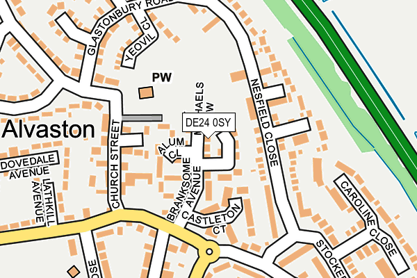DE24 0SY map - OS OpenMap – Local (Ordnance Survey)