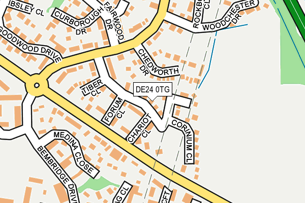DE24 0TG map - OS OpenMap – Local (Ordnance Survey)