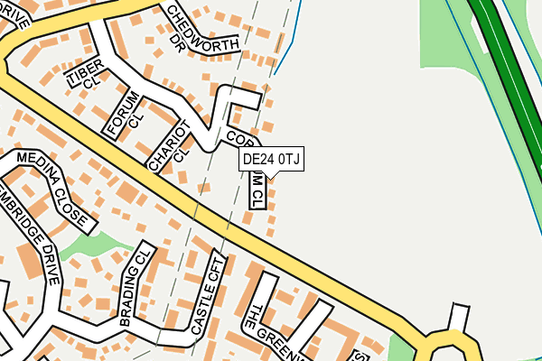 DE24 0TJ map - OS OpenMap – Local (Ordnance Survey)