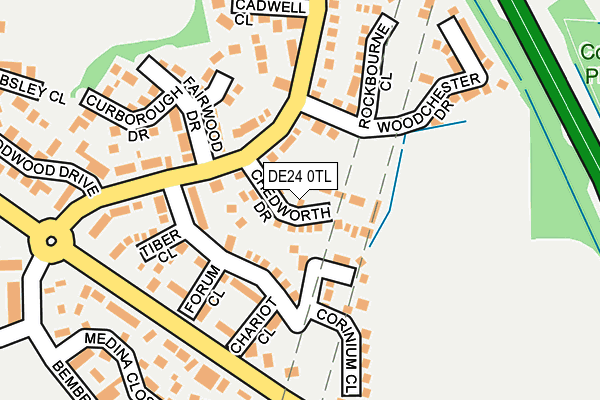 DE24 0TL map - OS OpenMap – Local (Ordnance Survey)