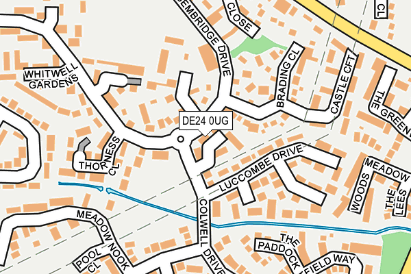 DE24 0UG map - OS OpenMap – Local (Ordnance Survey)
