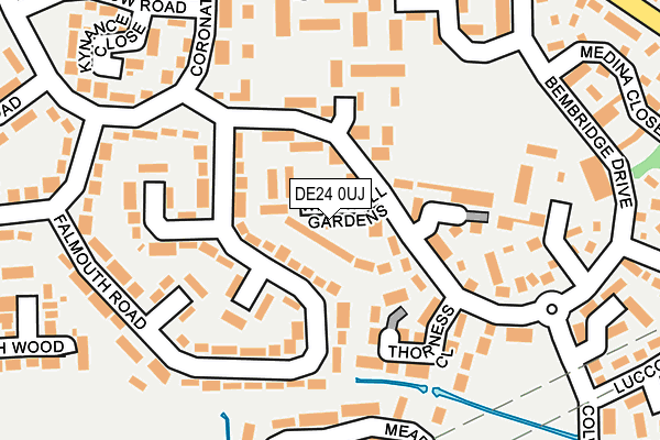 DE24 0UJ map - OS OpenMap – Local (Ordnance Survey)