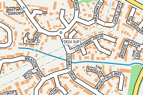 DE24 0UP map - OS OpenMap – Local (Ordnance Survey)