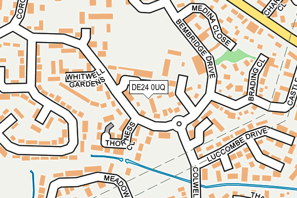 DE24 0UQ map - OS OpenMap – Local (Ordnance Survey)