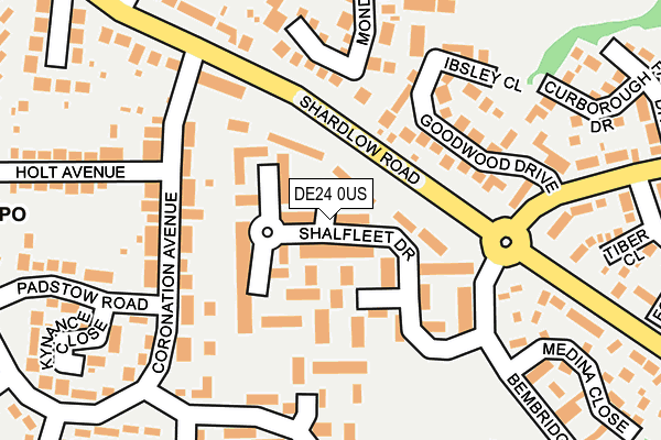 DE24 0US map - OS OpenMap – Local (Ordnance Survey)