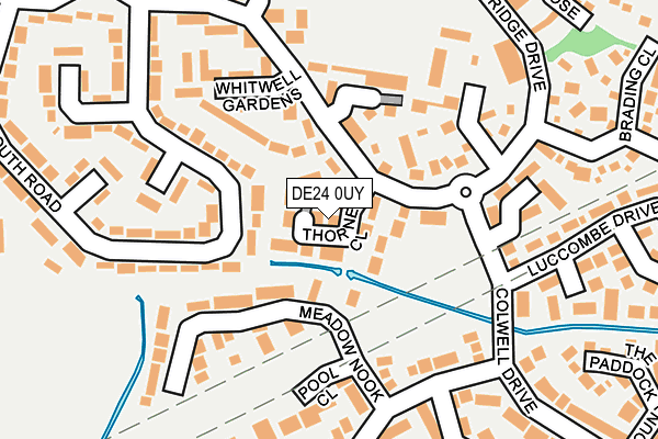 DE24 0UY map - OS OpenMap – Local (Ordnance Survey)