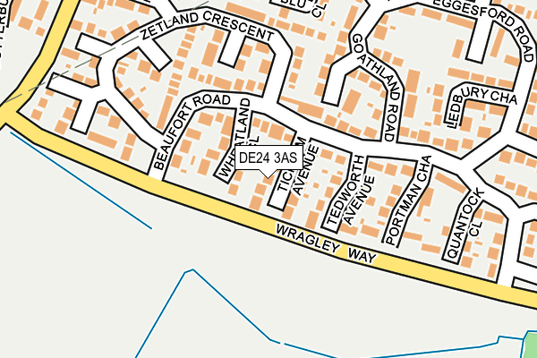 DE24 3AS map - OS OpenMap – Local (Ordnance Survey)
