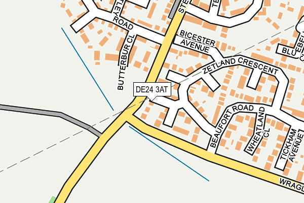 DE24 3AT map - OS OpenMap – Local (Ordnance Survey)