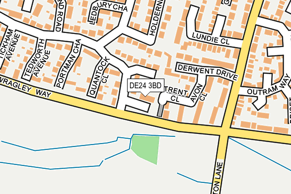 DE24 3BD map - OS OpenMap – Local (Ordnance Survey)