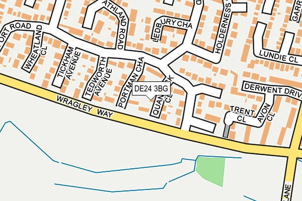 DE24 3BG map - OS OpenMap – Local (Ordnance Survey)