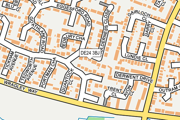DE24 3BJ map - OS OpenMap – Local (Ordnance Survey)
