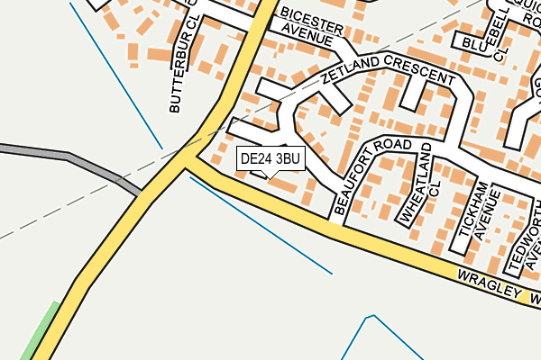 DE24 3BU map - OS OpenMap – Local (Ordnance Survey)