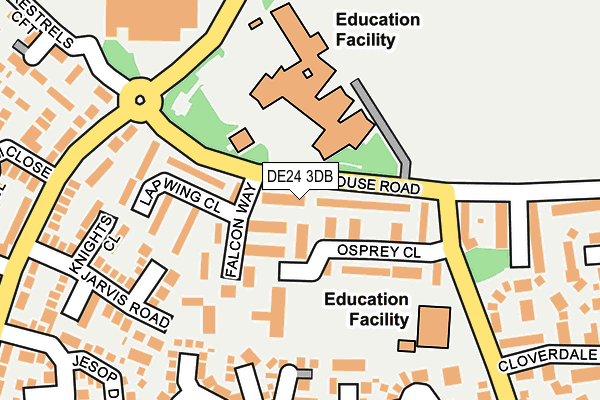 DE24 3DB map - OS OpenMap – Local (Ordnance Survey)