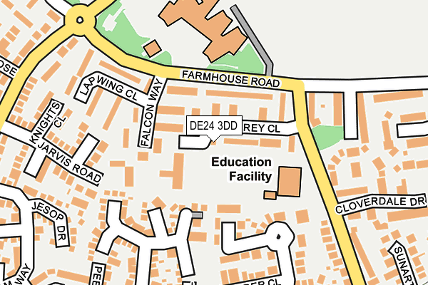 DE24 3DD map - OS OpenMap – Local (Ordnance Survey)