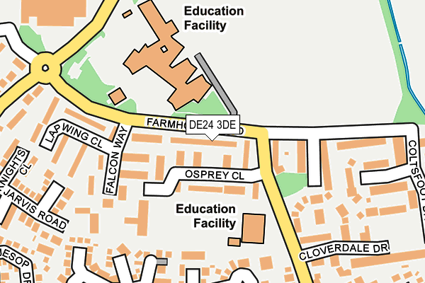 DE24 3DE map - OS OpenMap – Local (Ordnance Survey)