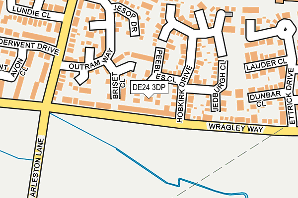 DE24 3DP map - OS OpenMap – Local (Ordnance Survey)