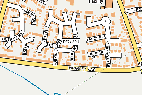 DE24 3DU map - OS OpenMap – Local (Ordnance Survey)
