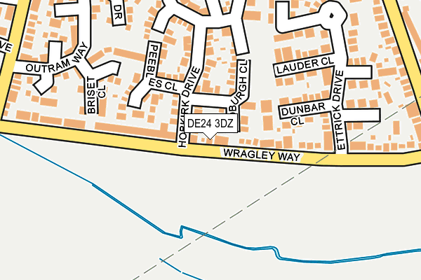 DE24 3DZ map - OS OpenMap – Local (Ordnance Survey)