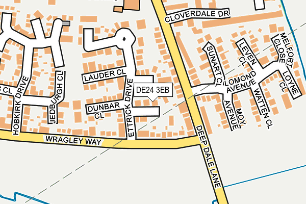 DE24 3EB map - OS OpenMap – Local (Ordnance Survey)
