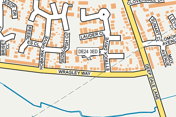 DE24 3ED map - OS OpenMap – Local (Ordnance Survey)