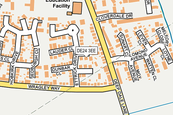 DE24 3EE map - OS OpenMap – Local (Ordnance Survey)
