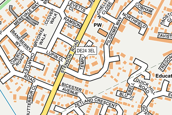 DE24 3EL map - OS OpenMap – Local (Ordnance Survey)