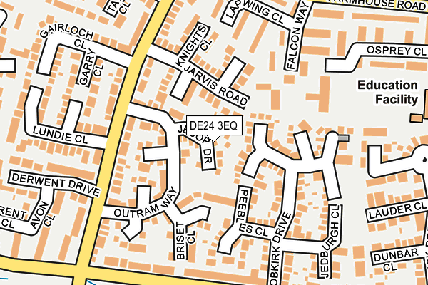 DE24 3EQ map - OS OpenMap – Local (Ordnance Survey)