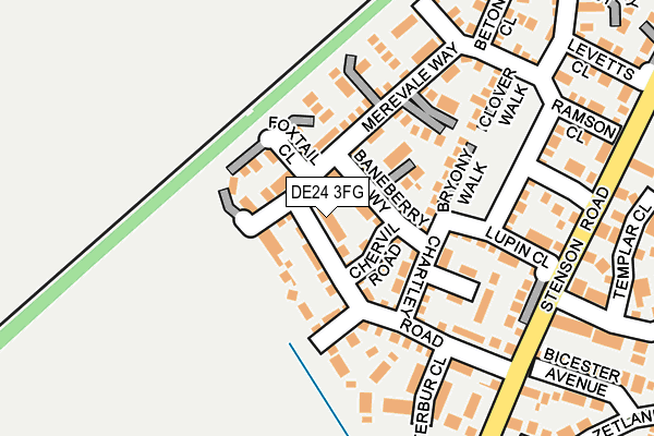 DE24 3FG map - OS OpenMap – Local (Ordnance Survey)