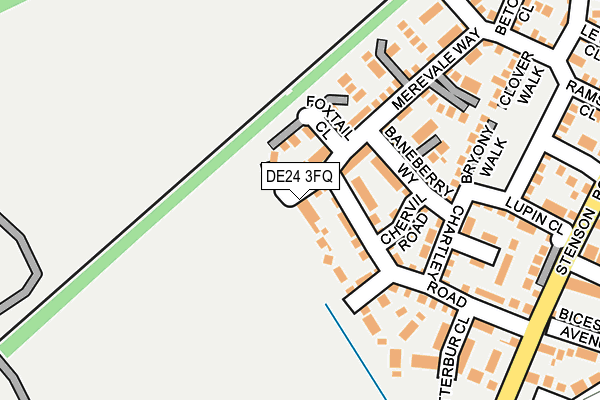 DE24 3FQ map - OS OpenMap – Local (Ordnance Survey)