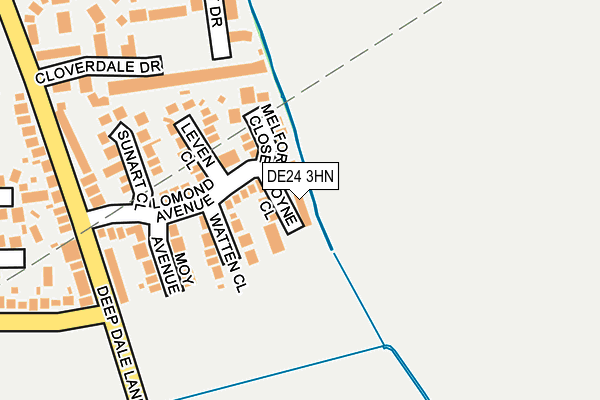 DE24 3HN map - OS OpenMap – Local (Ordnance Survey)