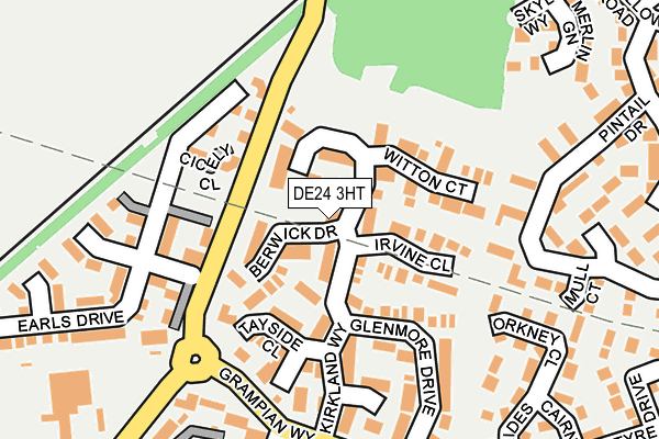 DE24 3HT map - OS OpenMap – Local (Ordnance Survey)