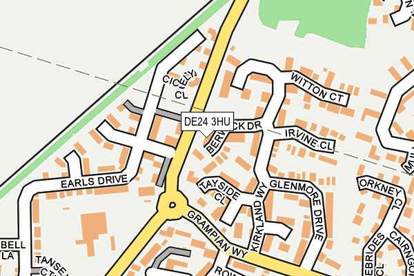 DE24 3HU map - OS OpenMap – Local (Ordnance Survey)