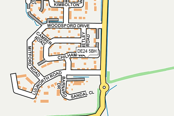 DE24 5BH map - OS OpenMap – Local (Ordnance Survey)