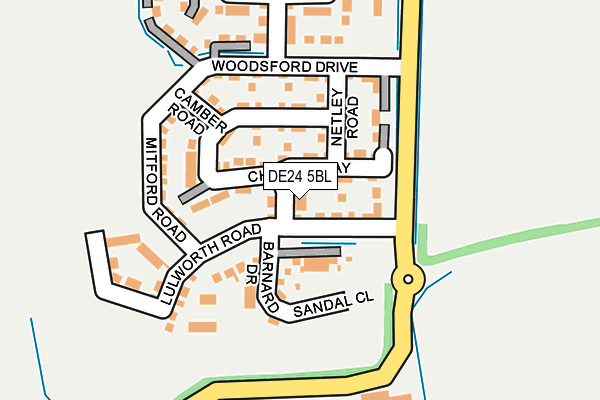 DE24 5BL map - OS OpenMap – Local (Ordnance Survey)
