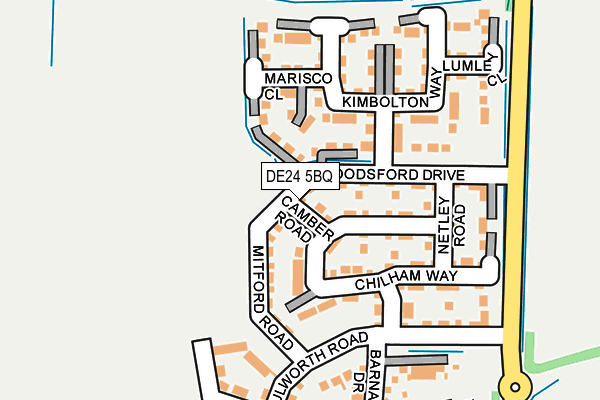 DE24 5BQ map - OS OpenMap – Local (Ordnance Survey)