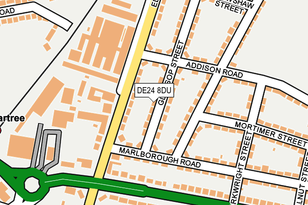 DE24 8DU map - OS OpenMap – Local (Ordnance Survey)